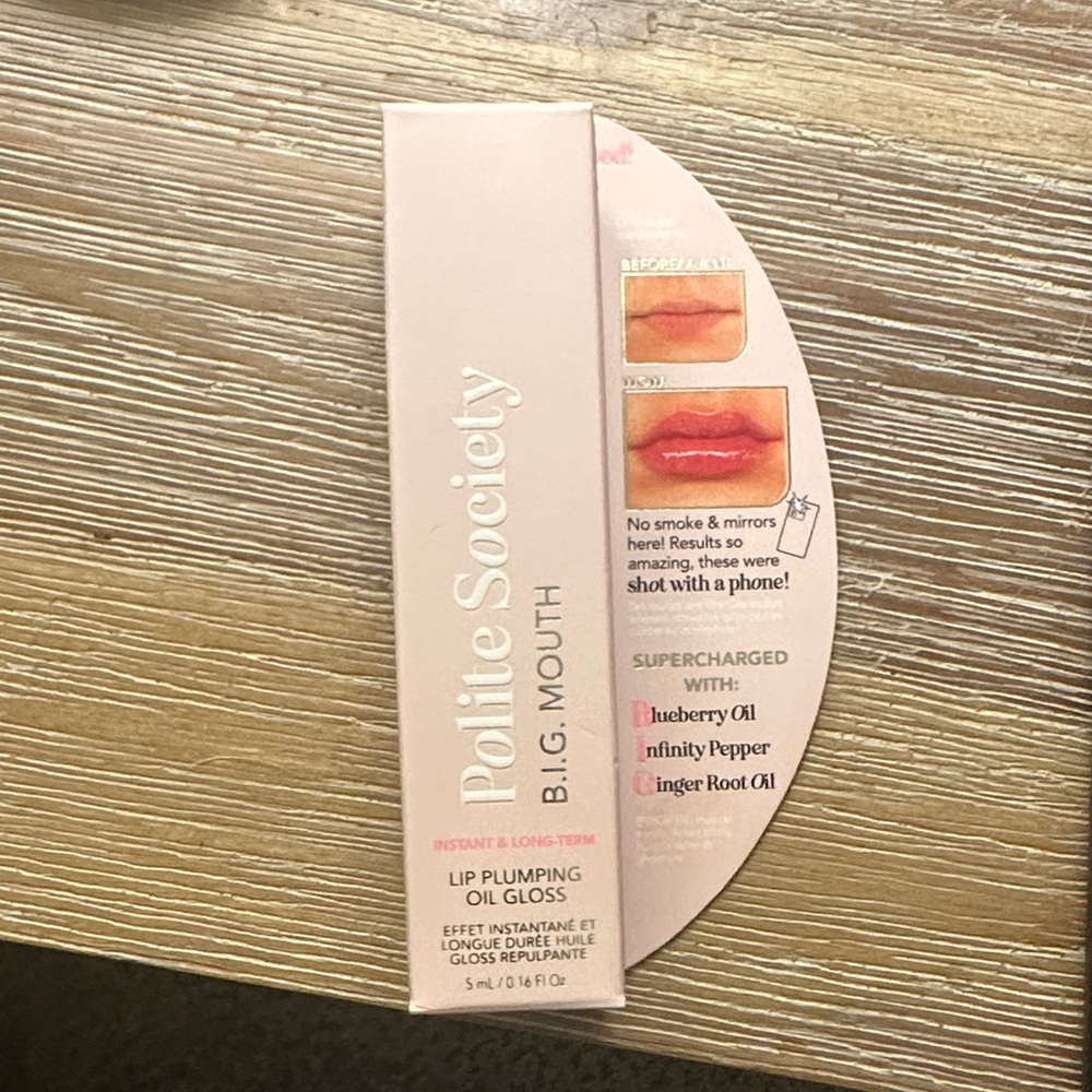 B.I.G. Mouth Lip Plumping Oil Gloss - The O.G. Clear